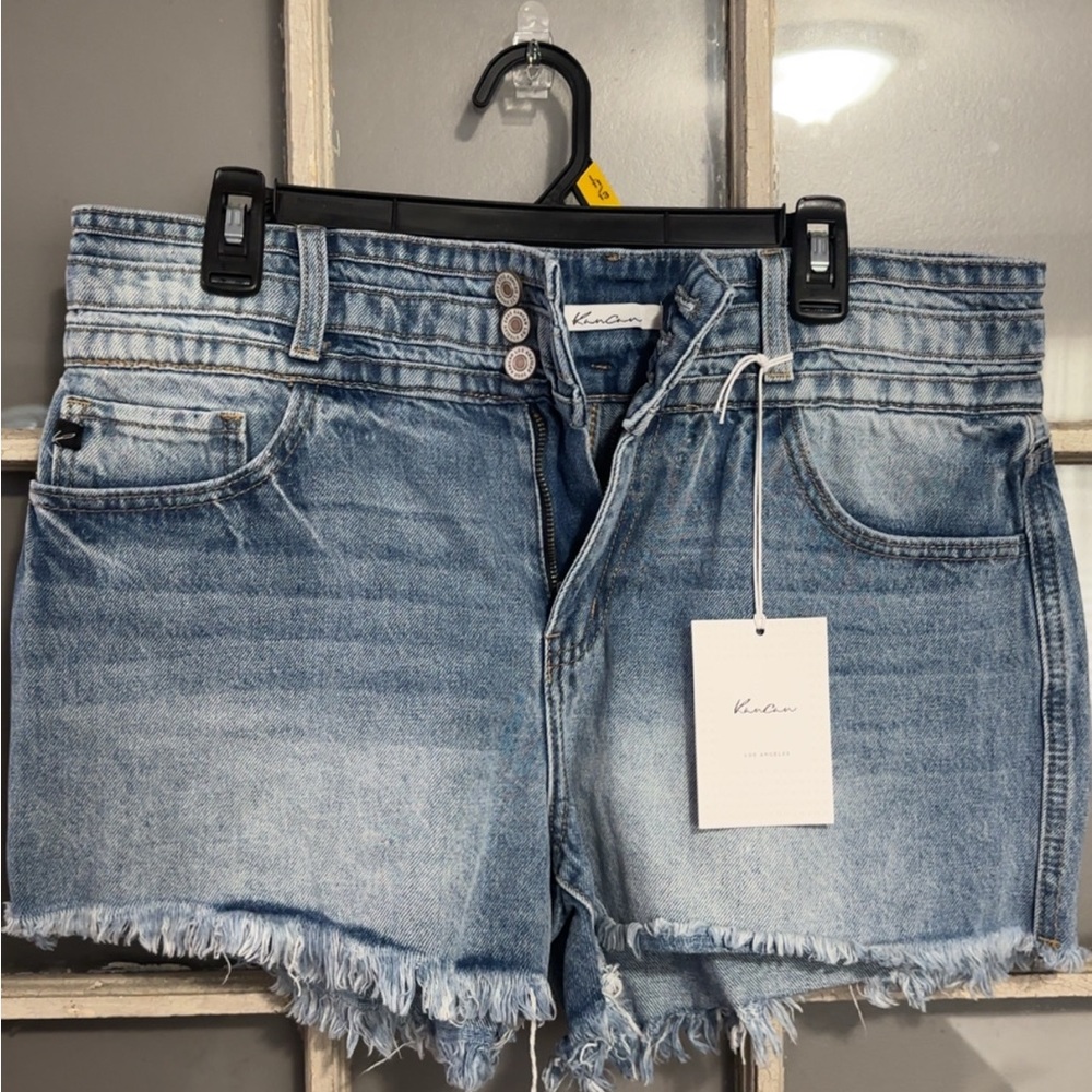 KanCan Blue Jean Shorts High-Waisted Relaxed Fit